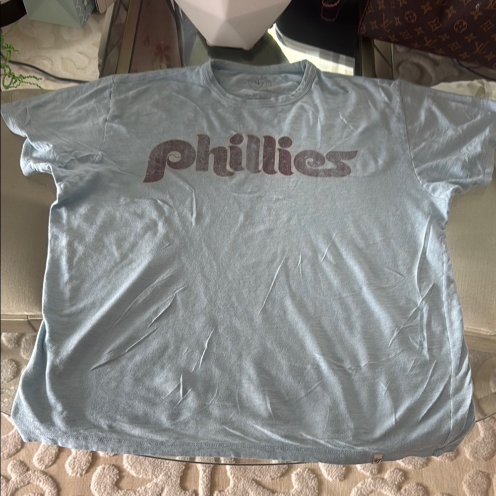 Phillies Light Blue Short Sleeve Tee